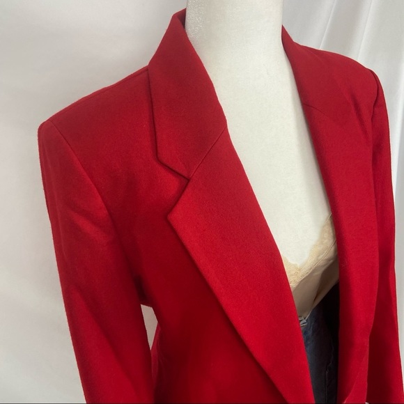 Vintage Pendleton Wool Red Blazer - Picture 4 of 10